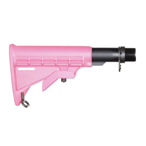 M4 6-Position Car Buttstock-Pink-Commercial-Buffer Tube ONLY