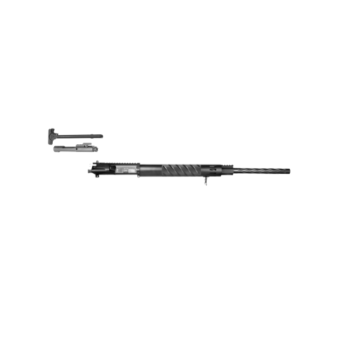 24" 1:8 Nitrided Helical Fluted Bull Midnight Dragon Flattop Complete Upper