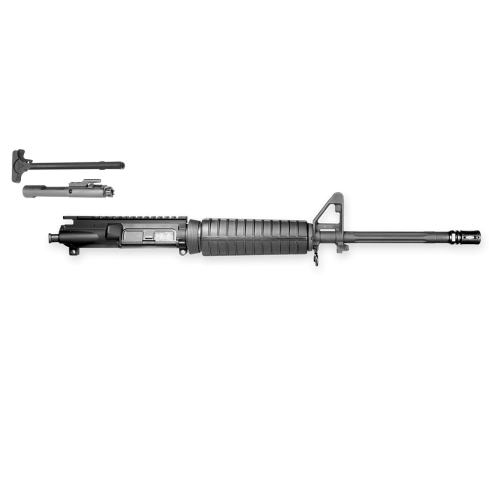 16" 1:9 Fluted HBAR Flattop Complete Upper, Front Sight Base