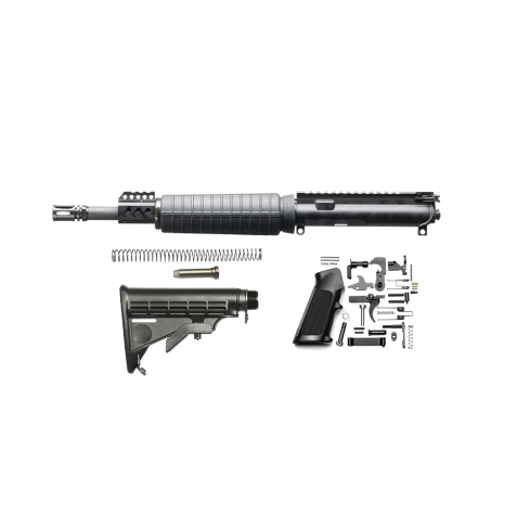 11.5” Flattop HBAR SBR Kit w/ Rail Height Gas Block, M4 Stock