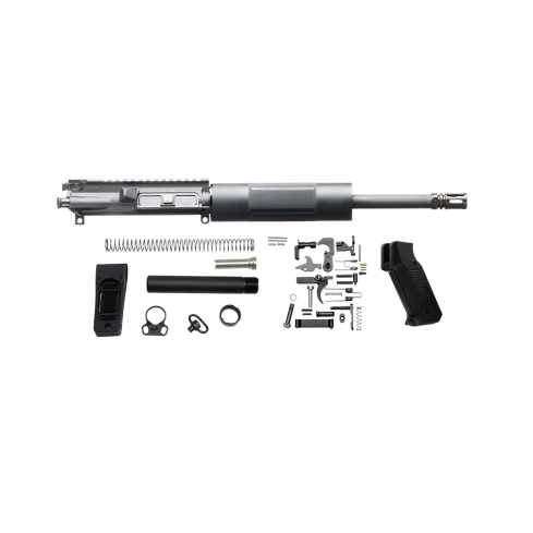 .300 BLK 12” Flattop Kit w/ Low Pro Gas Block, Stronghold Grip, Strongarm Pistol Tube and Strongarm Brace