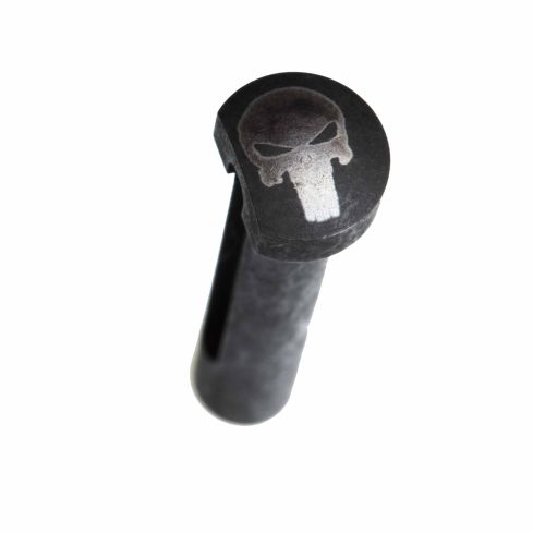 Front Pivot Pin, Lasered W/ Punisher Skull