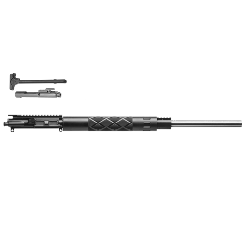 24" 1:8 22 Nosler Bull Flattop Complete Upper, Gas Block