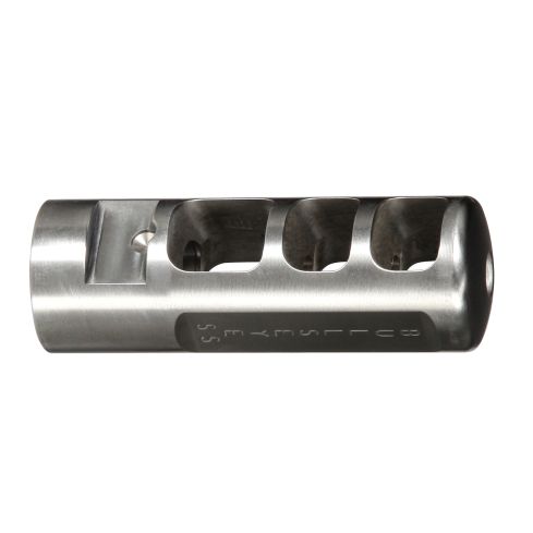 Bullseye Muzzle Brake-Bull Barrel-Stainless Steel-1/2 x 28 tpi Custom Fit